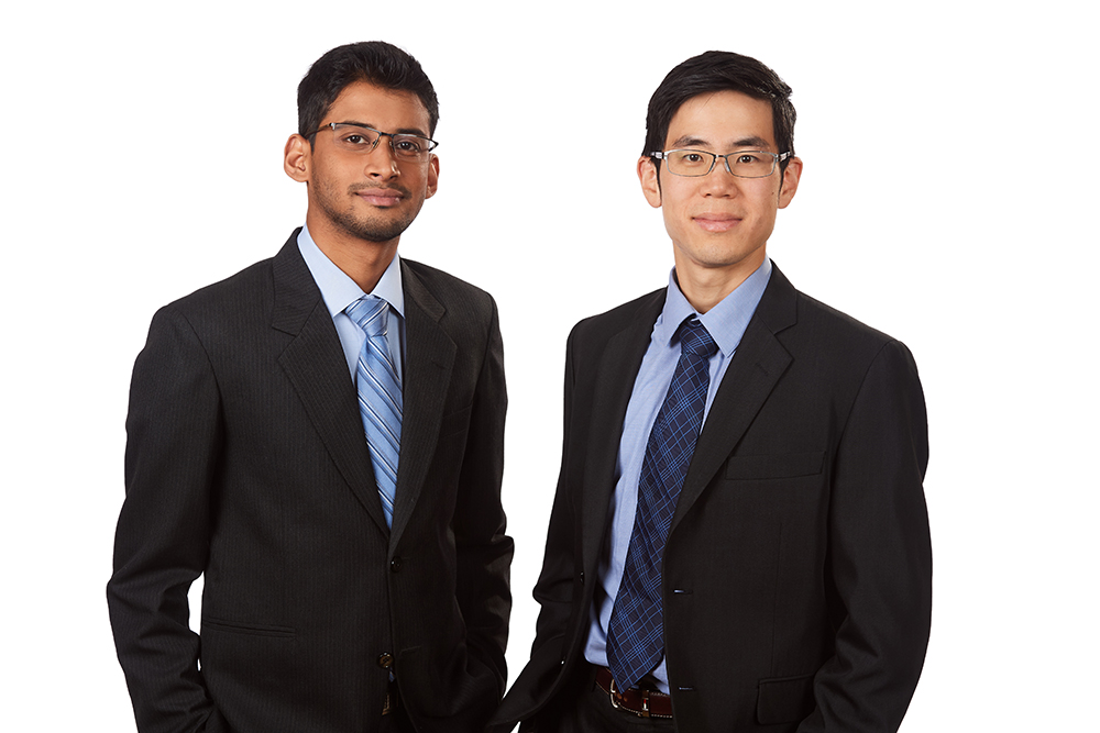 Takachar co-founders Vidyut Mohan (left) and Kevin Kung